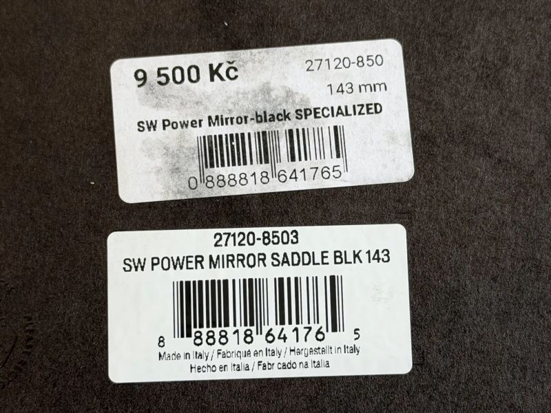 Cyklistické sedlo Specialized S-Works Power Mirror 143 mm + PŘILBA Bell zdarma