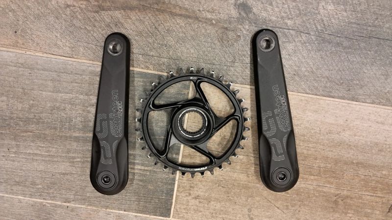 kliky EthirteenE13 E-Bike Bosch CX Gen4 165m a převodník Ethirteen eSpec Direct Mount