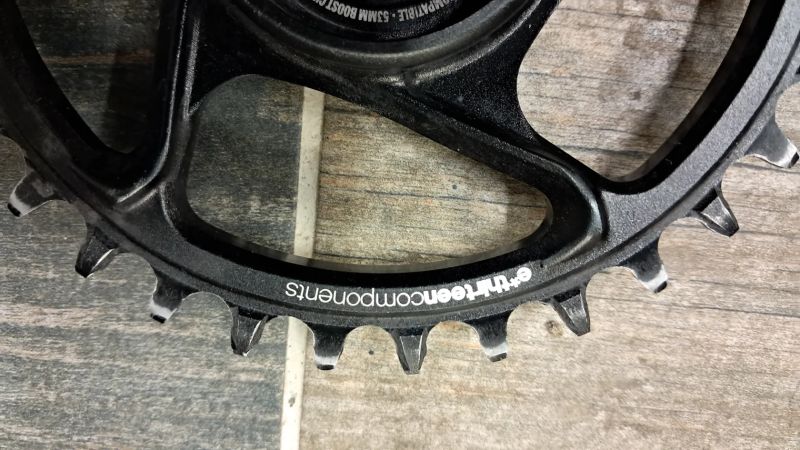 kliky EthirteenE13 E-Bike Bosch CX Gen4 165m a převodník Ethirteen eSpec Direct Mount