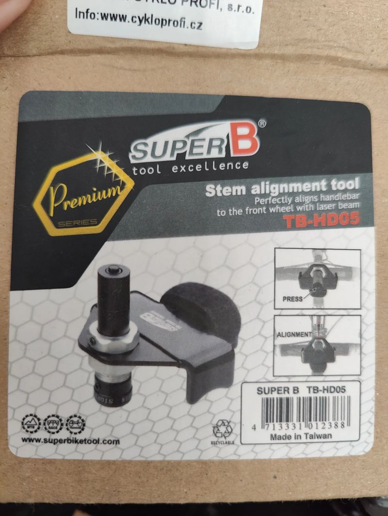 Super B TB-HD05 měrka na měření polohy řidítek