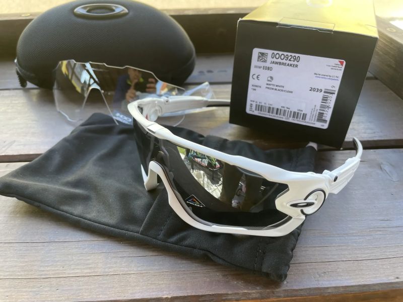 Oakley Jawbreaker Matte White/Prizm Black a Clear