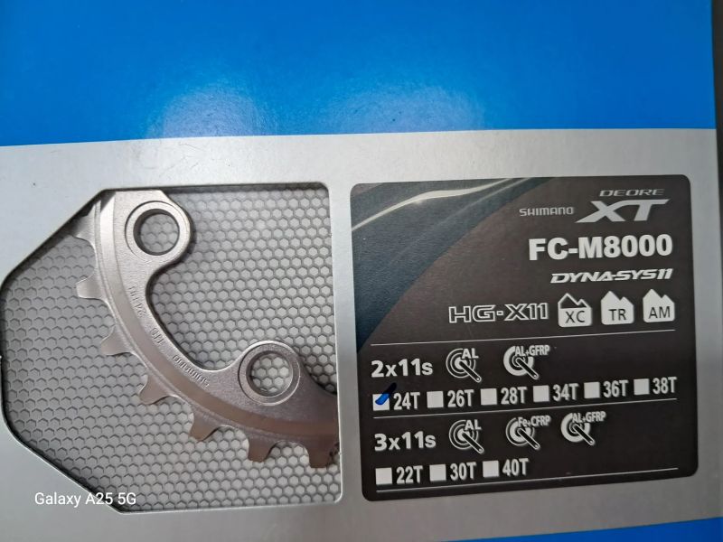 nové převodníky Shimano XT 2x11 FC-M8000 34 a 24 zubů