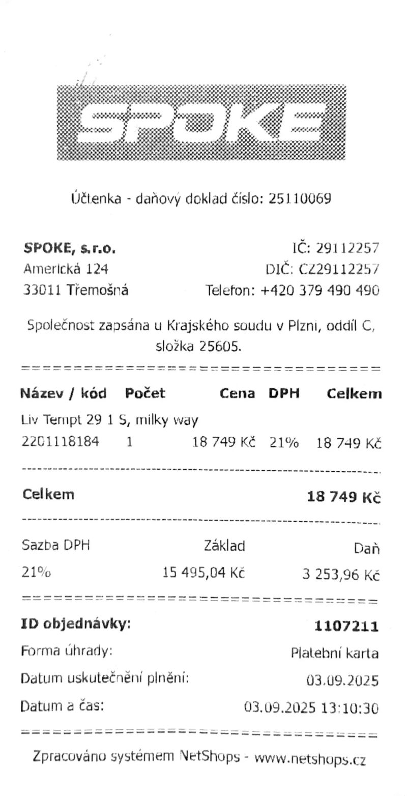 LIV Tempt 1 Milky Way 29, vel. S