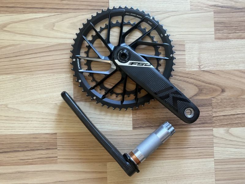 Karbonové kliky FSA K-Force Team Edition BB386EVO – 172,5 mm, 54/40T