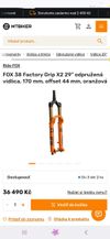 Novinka 2027 Fox 38 Factory Fit GripX2 GlideCore Evol Kashima 160mm 29"