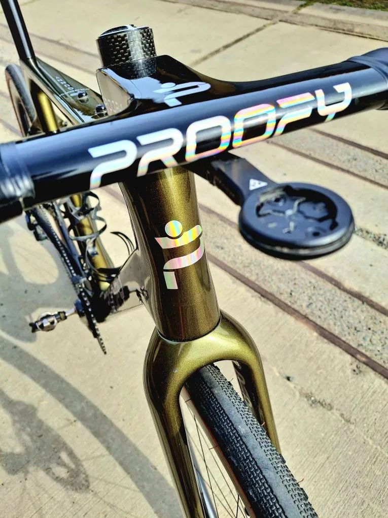 Proofy Gunny karbonový gravel, nové karb. záplety 45mm