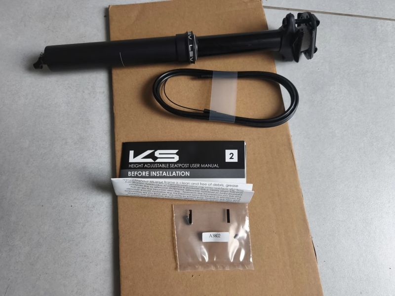 Nová sedlovka KindShock LEV Integra 31,6mm/100mm zdvih + páčka KS Westy