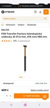 Novinka 2026 Fox Transfer Factory Kashima 180mm / 31,6mm