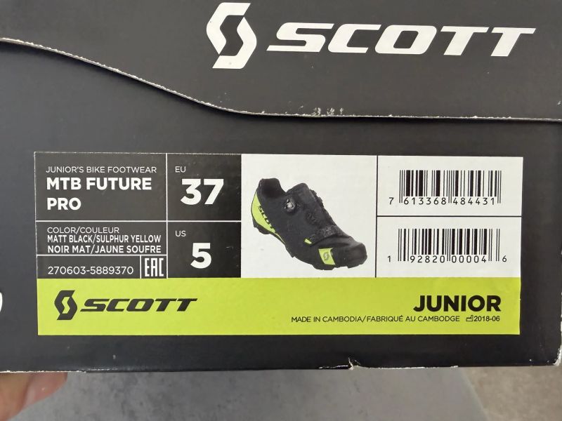 Dětské MTB tretry Scott Future Pro Junior vel. 37 s BOA