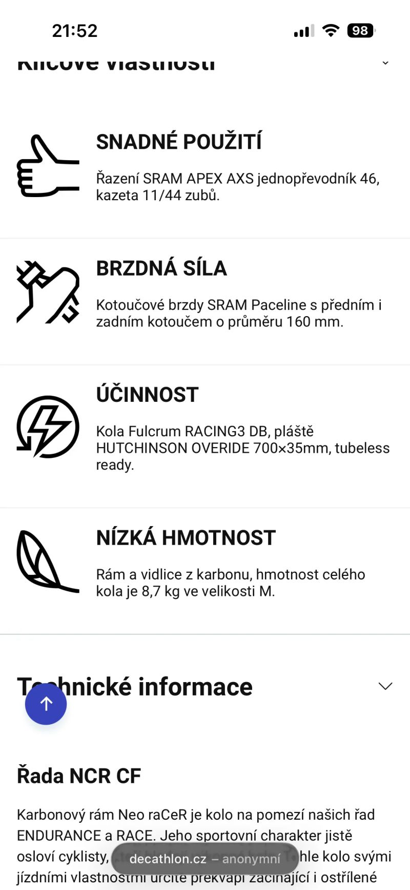 Van Rysel Silniční karbonové kolo S NCR Allroad SRAM APEX AXS 1×12r