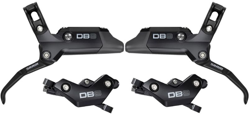 NOVÉ nepoužité výkonné čtyřpístkové brzdy SRAM DB8 mineral oil