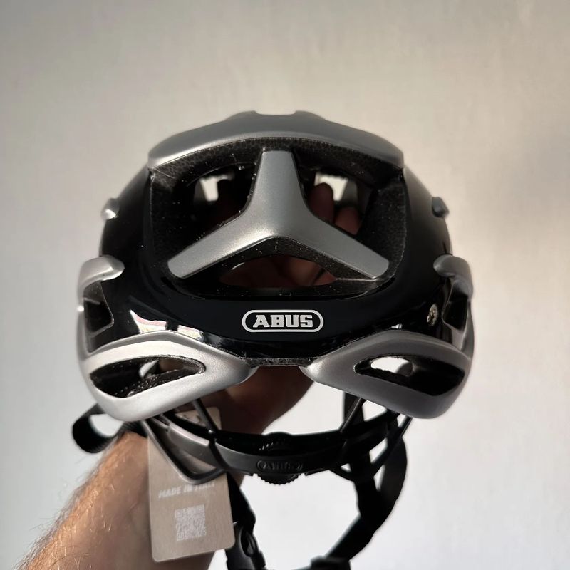 Cyklistická helma Abus AirBreaker Gleam Silver Large