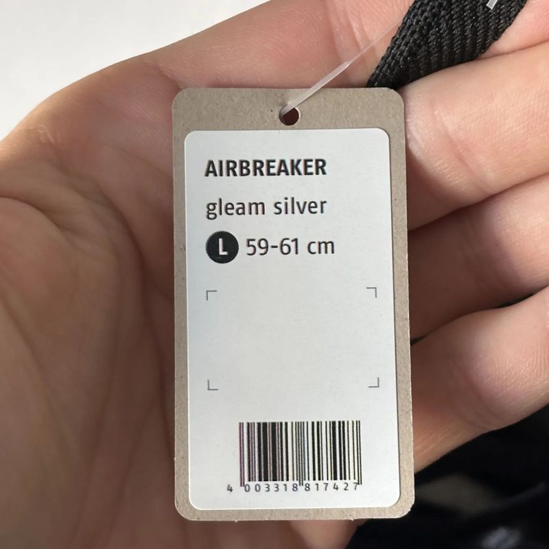 Cyklistická helma Abus AirBreaker Gleam Silver Large