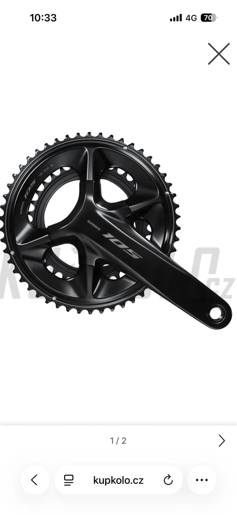 Koupím kliky nebo převodníky 52/36 Shimano 105 