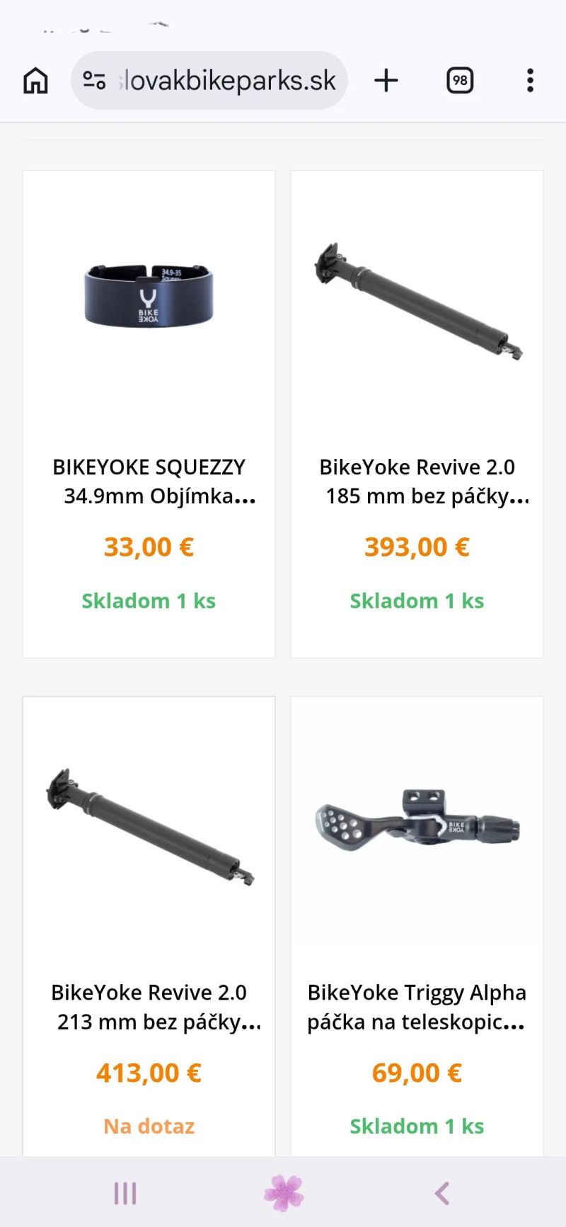 Nová BikeYoke Revive 2.0 - 31.6 / 125mm +org. Páčka