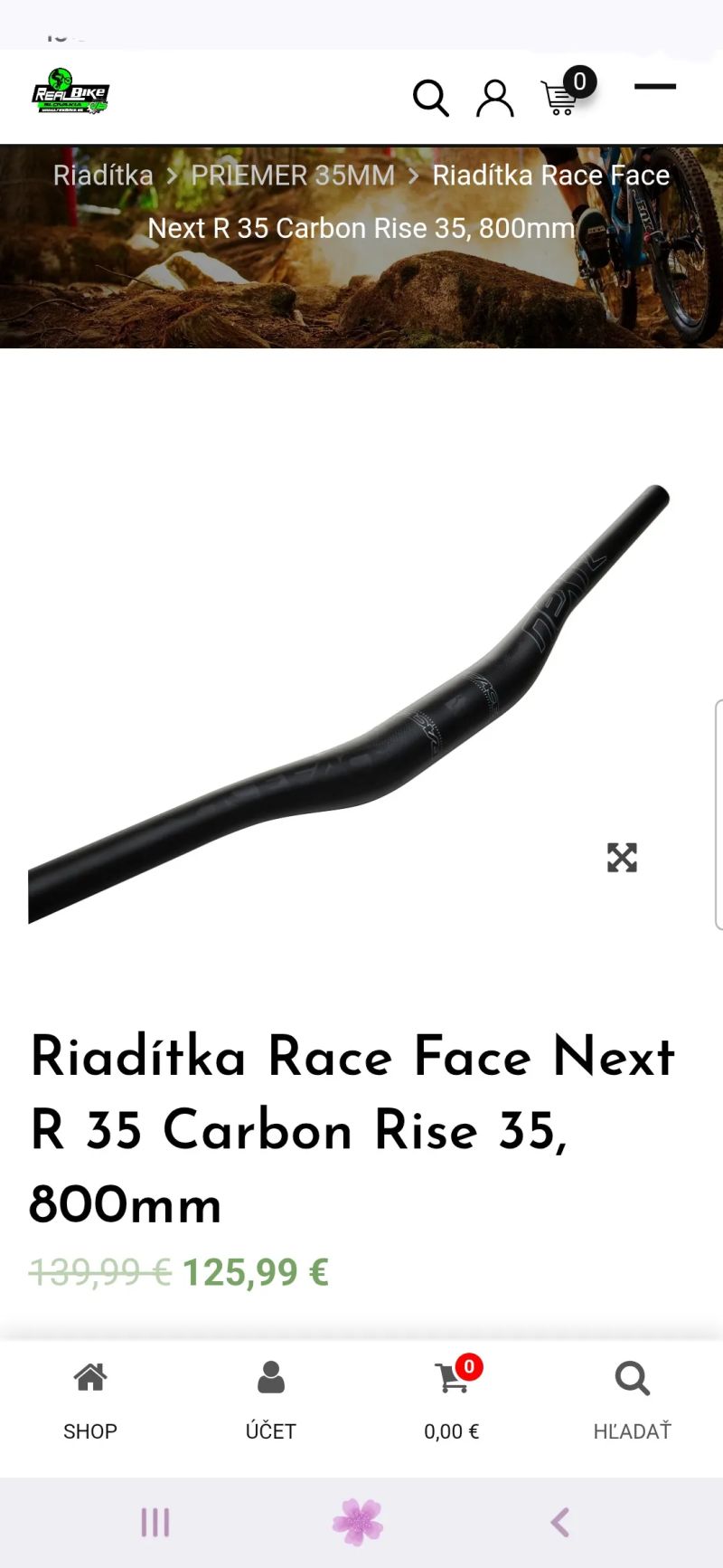 Nové Race Face Next R 35 Rise 35 / 760mm