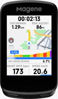 Cyklopočítač s GPS Magene C606, zánovní v záruce