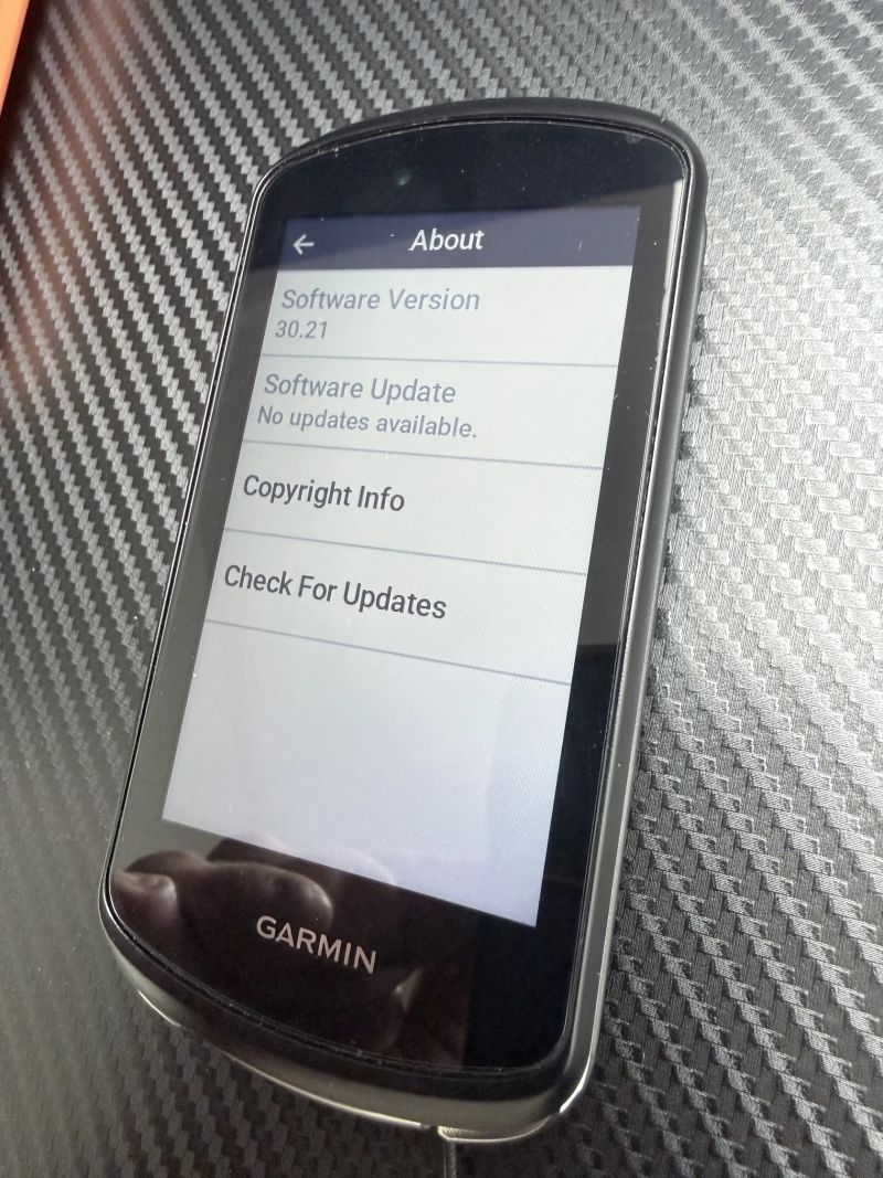 Garmin 1040 top stav