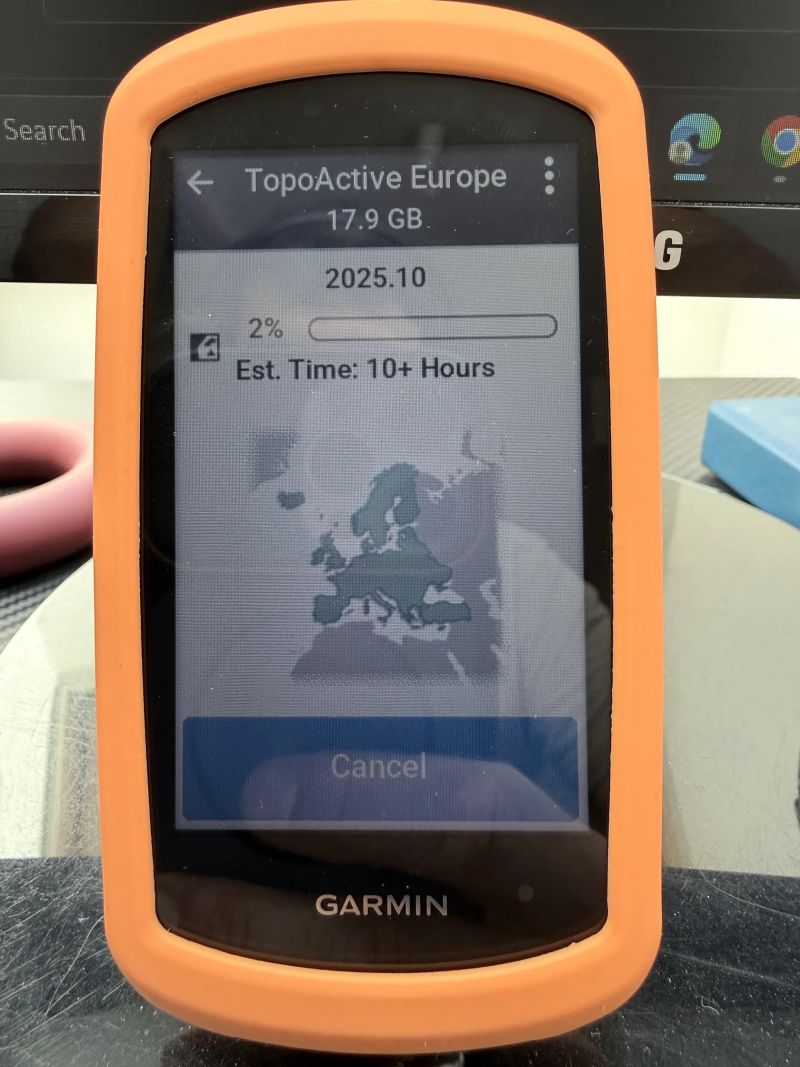 Garmin 1040 top stav