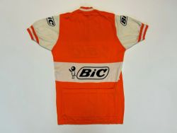 vintage vlněny pletený dres Bic Team Jacques Anquetil velikost L