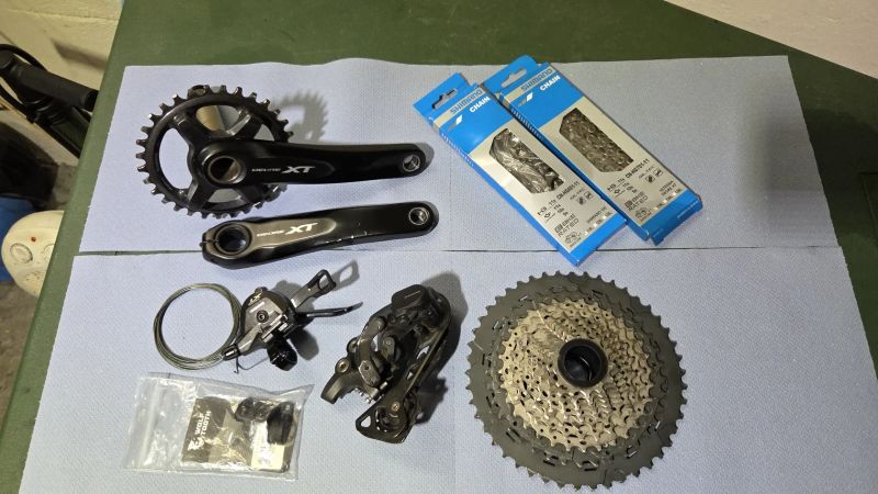 Sada Shimano XT M8000 1x11, 32z x 11-46z