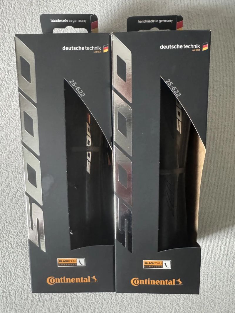 Prodám 2 ks silničních plášťů Continental GP 5000 25 mm
