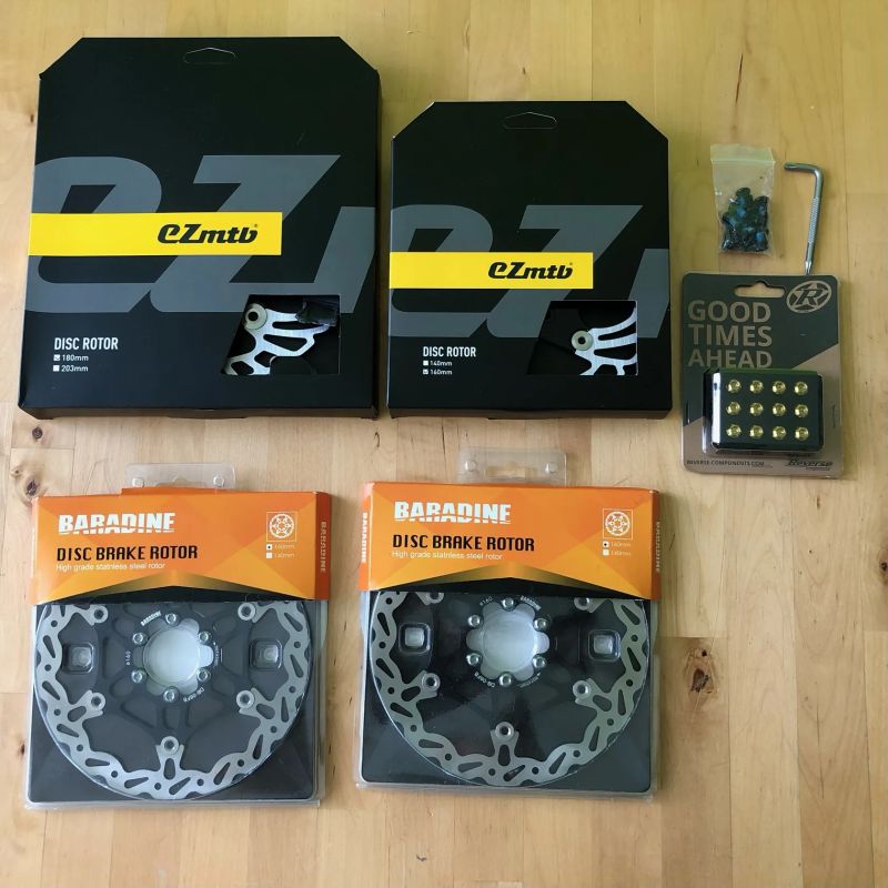 Kotouče EZmtb 160/180mm + BARADINE 160/160mm