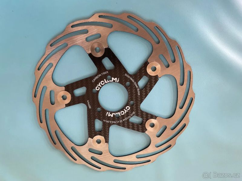 Brzdový kotouč 180 a 160 mm karbonový unašeč 6 děr