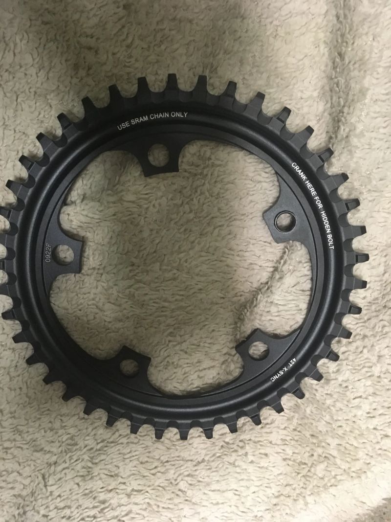 SRAM převodník X-Sync 11s 42z 110 BCD (Black)
