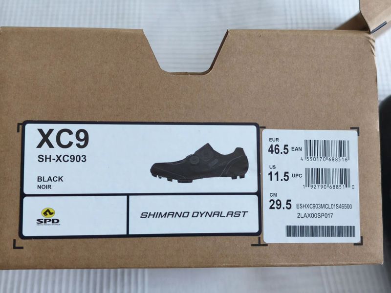 Pánské cyklistické tretry Shimano S-Phyre SH-XC903 - černé 46,5