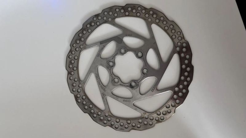 MTB kotoučové brzdy Shimano BR-MT500, páky BL-MT501 + kotouče 160 a 180 mm - POUŽITÉ
