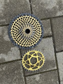 Sram XX1 Gold + Oval Absolutblack