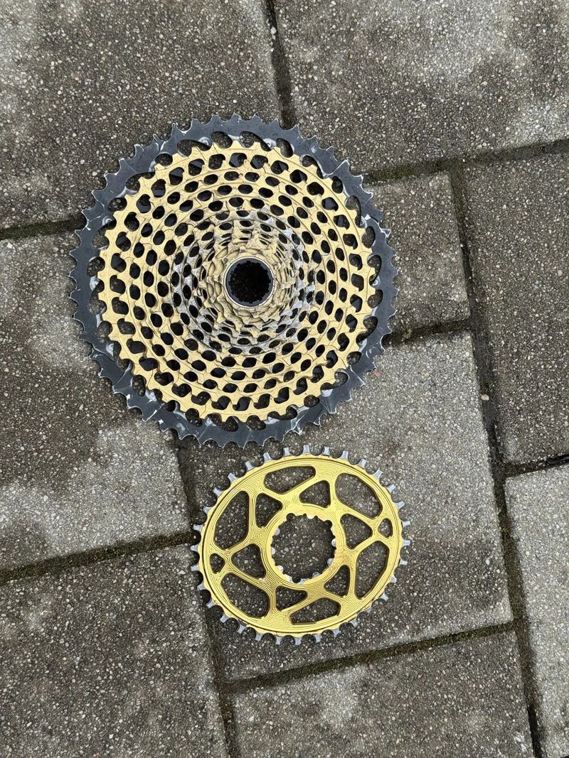 Sram XX1 Gold + Oval Absolutblack