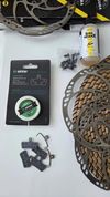 Komplet brzdy Sram Level Silver Stealth 4P/ 2x sada kotouce/desky 