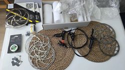 Komplet brzdy Sram Level Silver Stealth 4P/ 2x sada kotouce/desky 