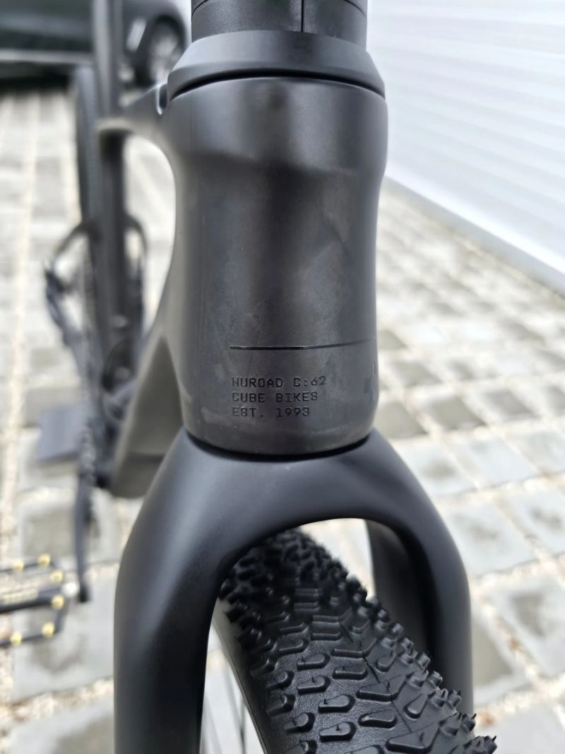 Gravel CUBE Nuroad C:62 ONE carbon blackline 2026 – velikost XS