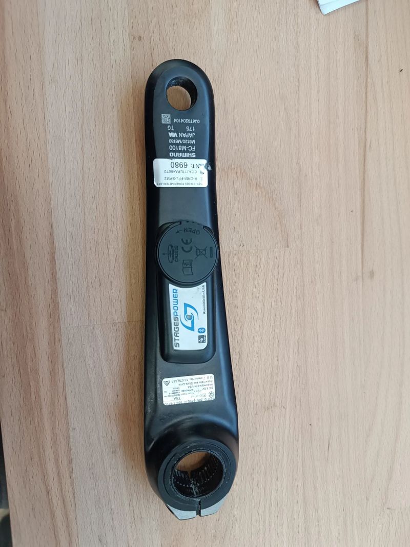 Wattmetr Stages Shimano XT 175 mm