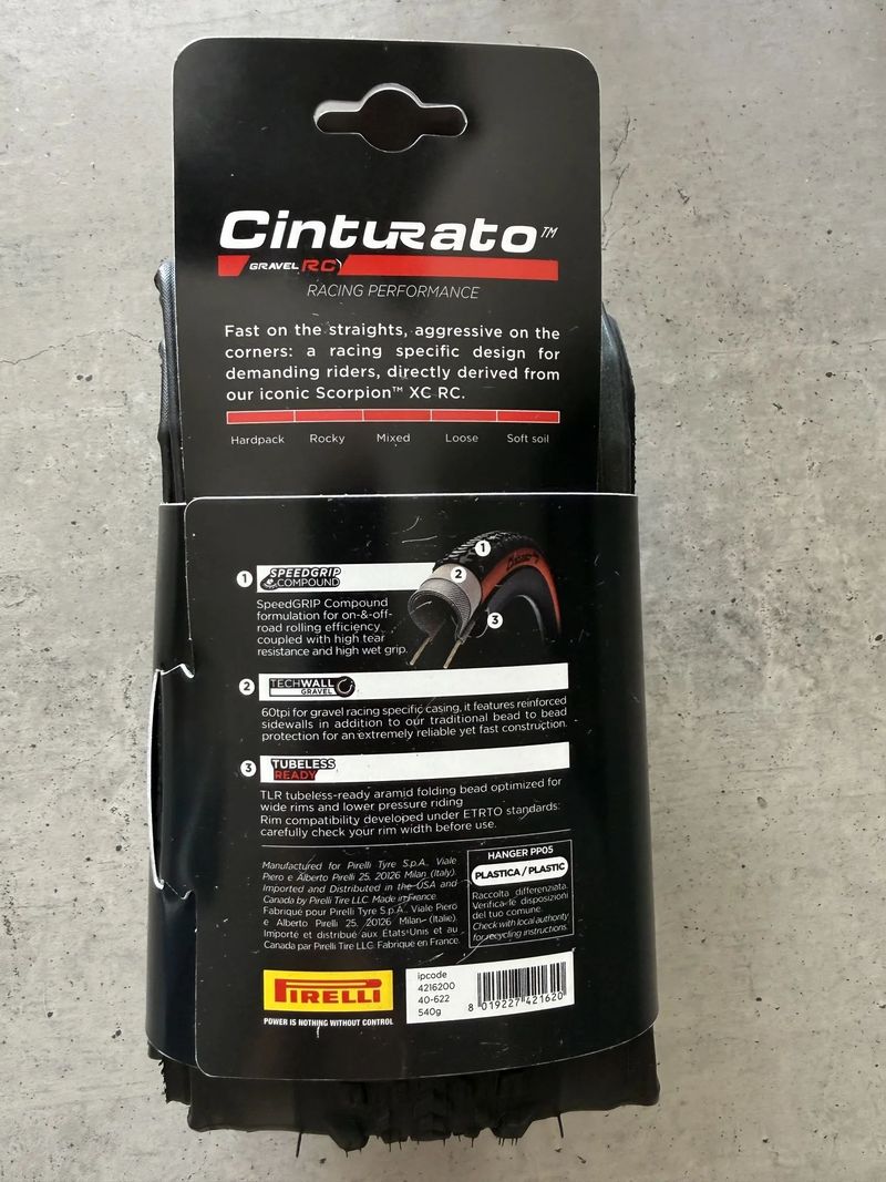 Pirelli Cinturato™ GRAVEL RC 700x40C SpeedGRIP TechWALL plášť, TLR, kevlar