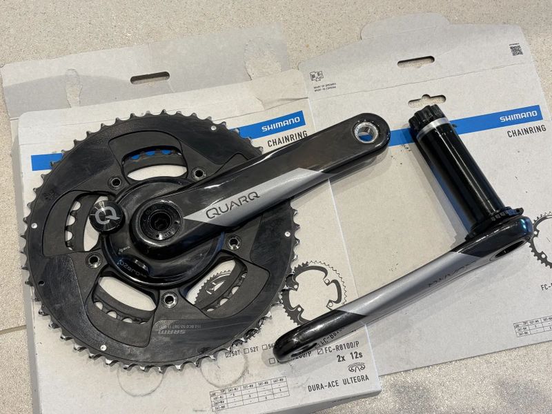 Wattmetr QUARQ DZero Dub - kliky QUARQ DUB Carbon 175mm - převodník 52/36
