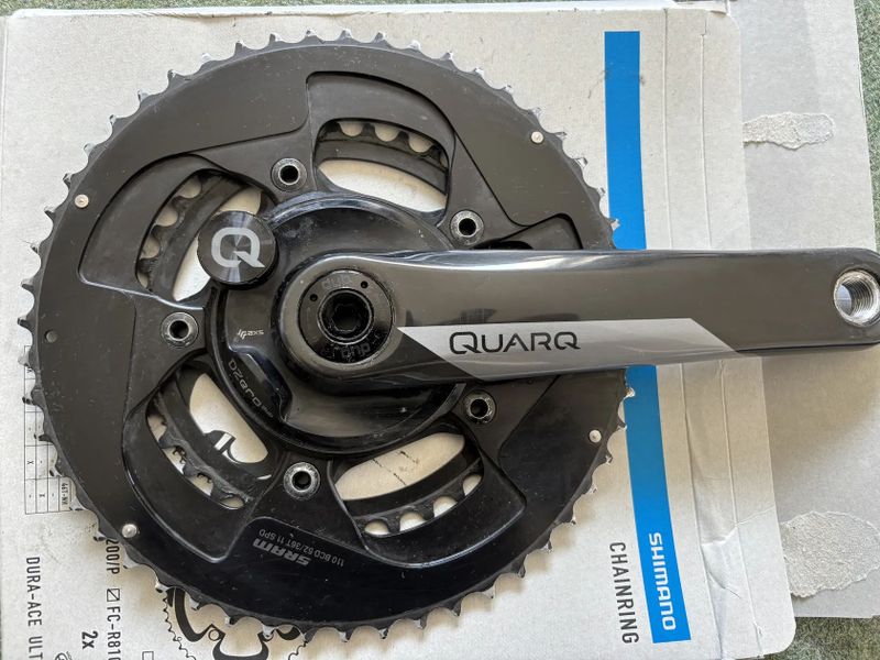 Wattmetr QUARQ DZero Dub - kliky QUARQ DUB Carbon 175mm - převodník 52/36