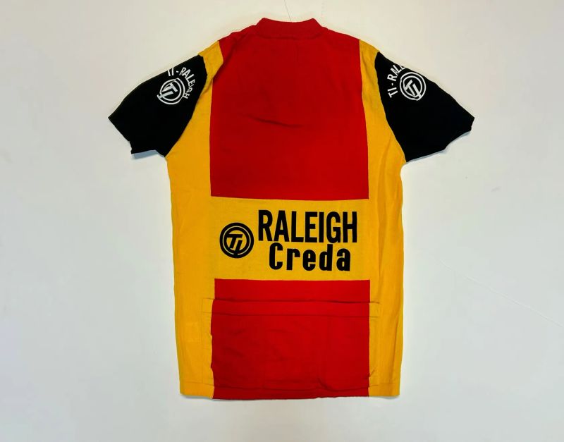 vintage vlněny pletený dres Sanson Gelati Team velikost L