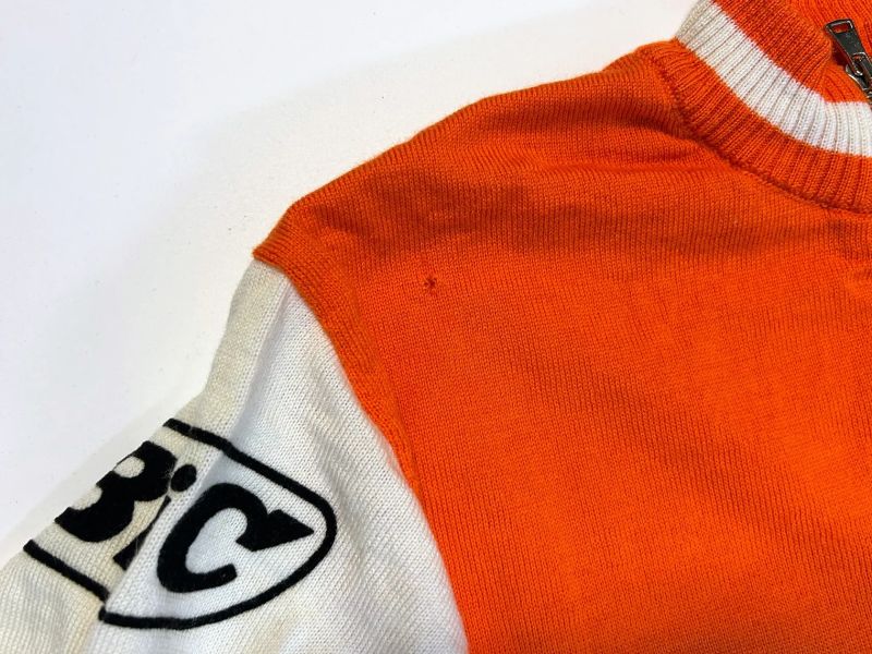 vintage vlněny pletený dres Sanson Gelati Team velikost L