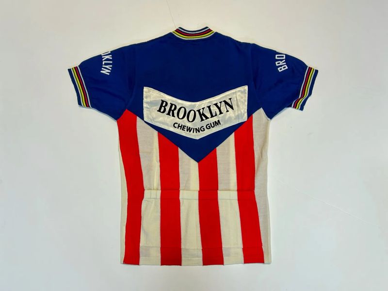 vintage vlněny pletený dres Sanson Gelati Team velikost L