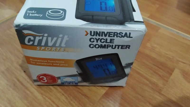 Crivit tachometr na kolo, cycle computer, nový 