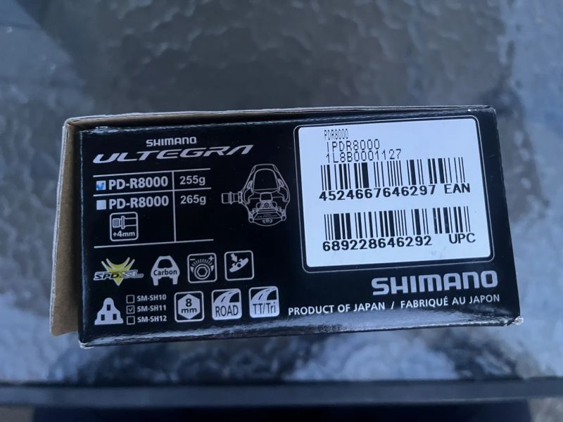 Silniční pedály Shimano Ultegra, PD-R8000 - Carbon, nové