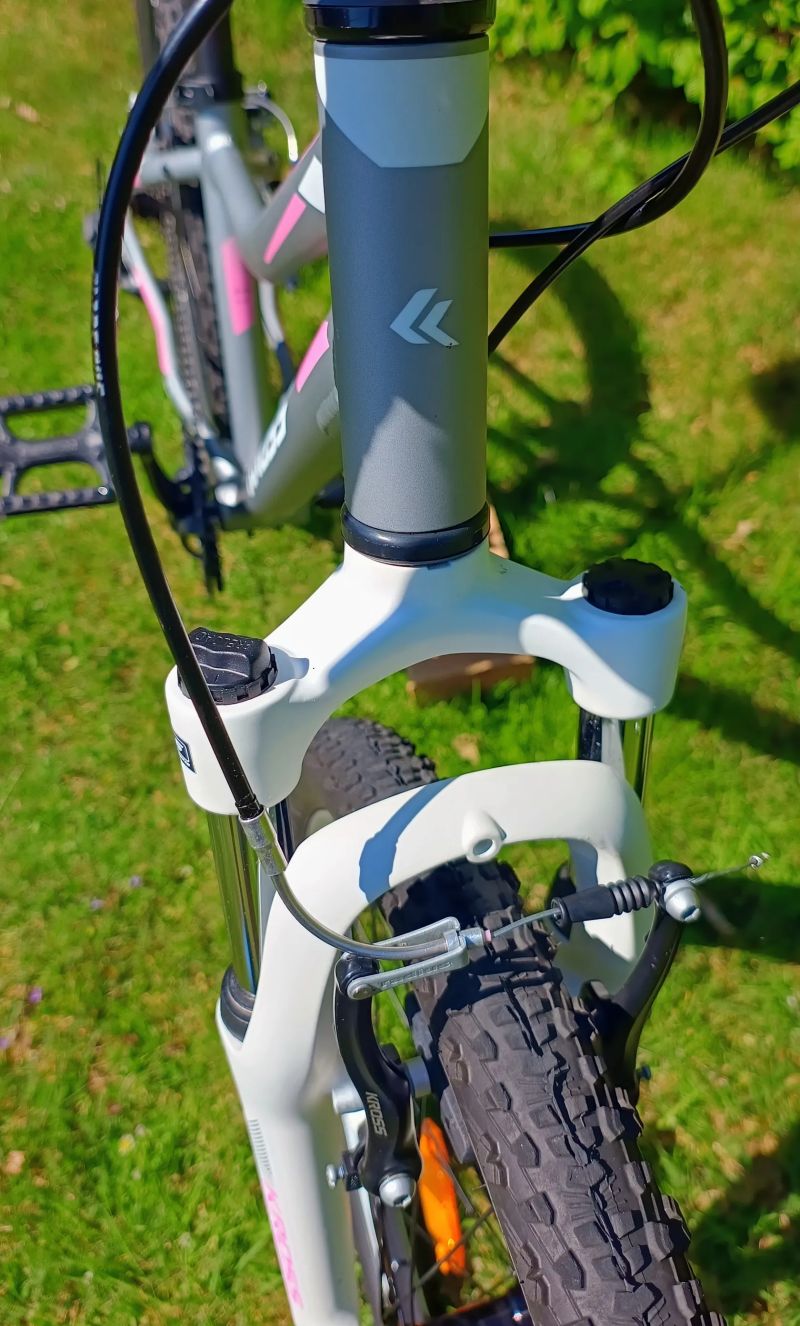 Kross Lea JR 2.0 24" stříbrno-růžovo-bílá