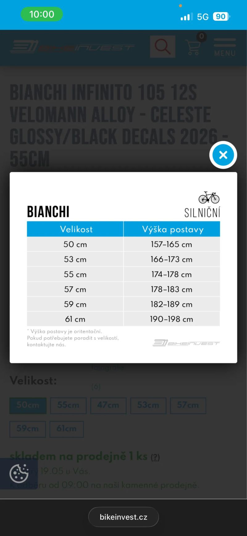 Bianchi Infinito vel. 53