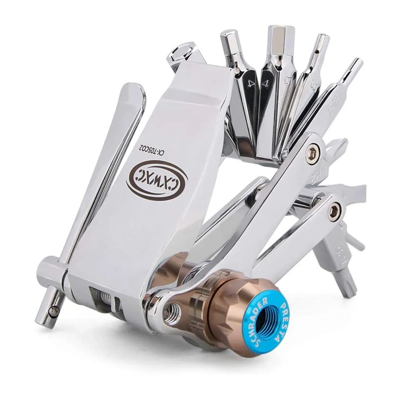 Bike Tool Mini 16 v 1 – multifunkční nástroj s CO₂ huštěním
