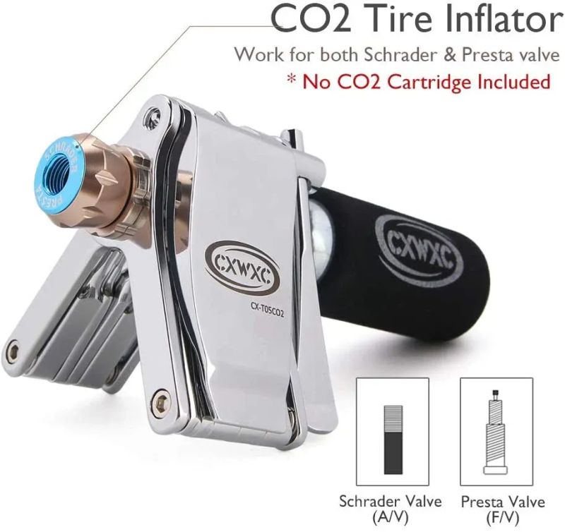 Bike Tool Mini 16 v 1 – multifunkční nástroj s CO₂ huštěním