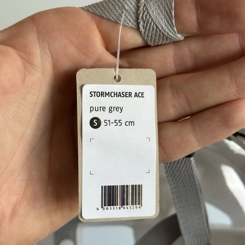 Cyklistická přilba ABUS StormChaser Ace pure grey vel. Small